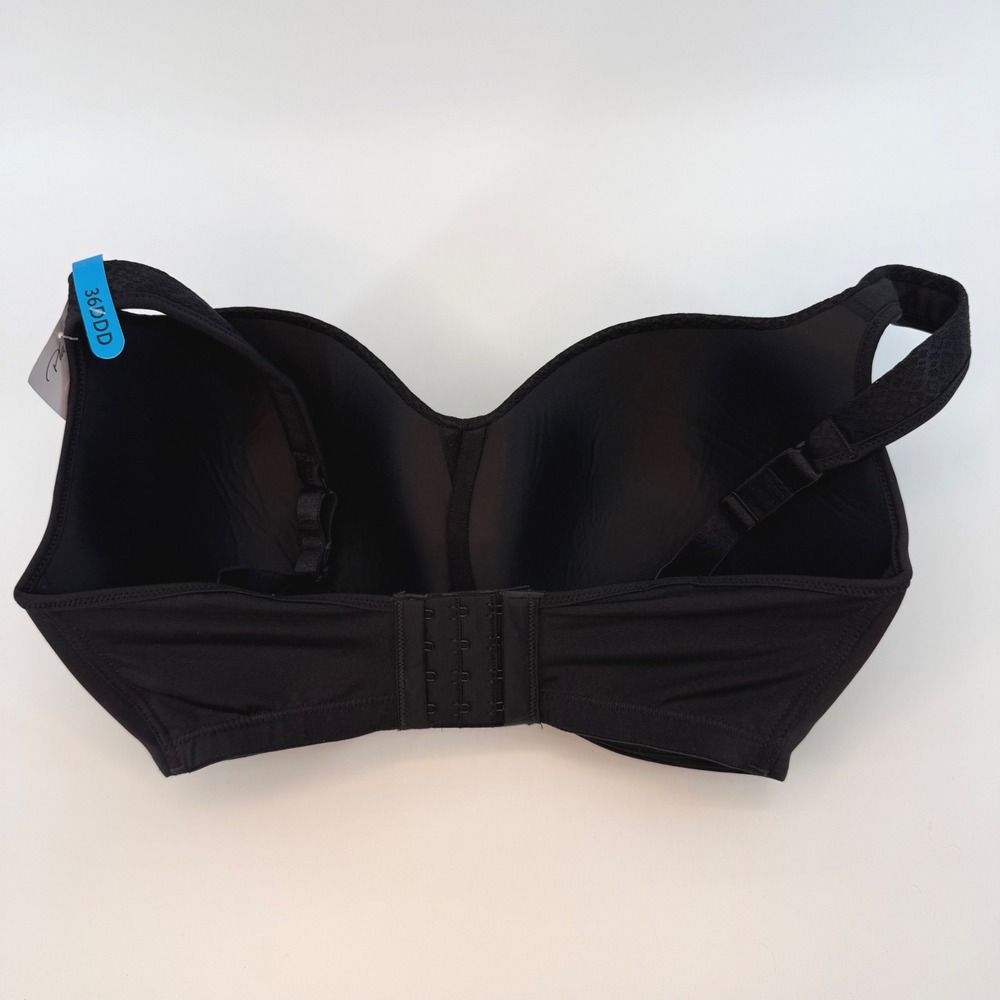 Playtex Secrets Shapes & Supports Black Underwire Bra 36DDD US4823 NEW - Picture 4 of 5